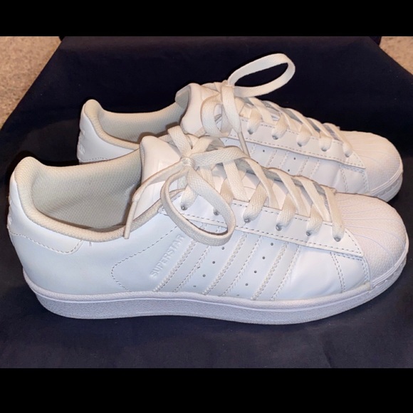 2. ADIDAS Originals Superstar- Size 5.5 Wht/Wht - Picture 6 of 11